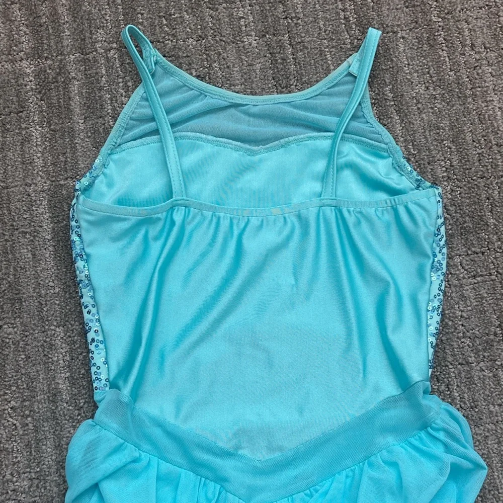 Glamour Sequin Lyrical Dance Dress w/ Sheer Skirt